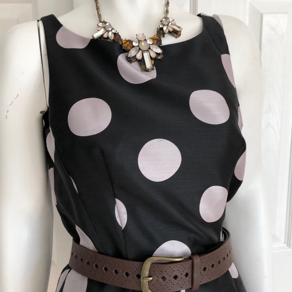 Just Taylor Black & Silver Cocktail Dress. Sz 10